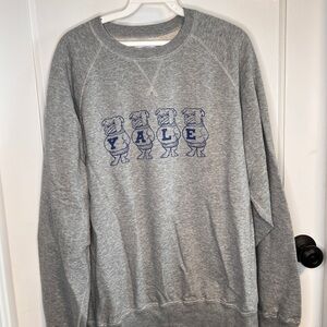 Yale Grey Bulldog Crewneck Sweatshirt